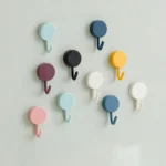 Multicolor Plastic Self Adhesive Wall Hooks