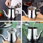 Stainless Steel Kitchen Oil Filter Pot