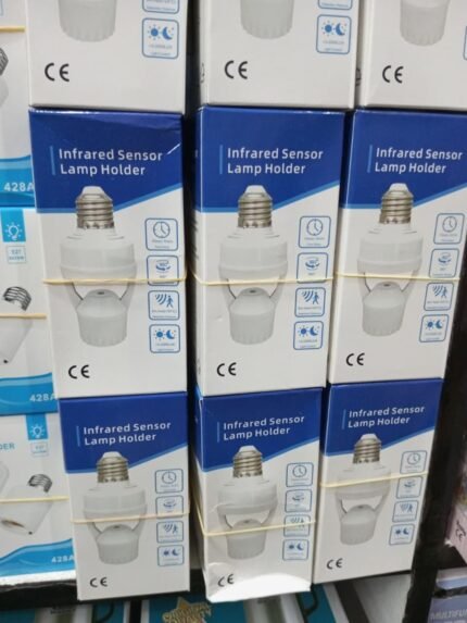E27 Infrared Sensor Lamp Holder | PIR Motion Detector Bulb Socket Auto On/Off