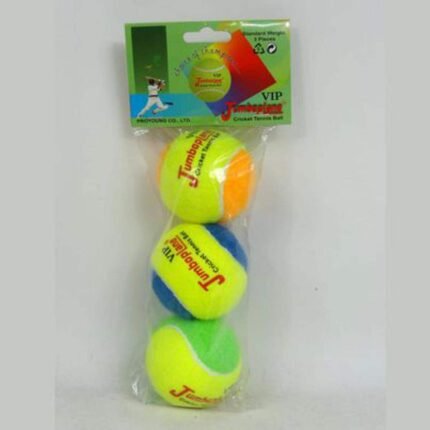 VIP Jumboplane Professional Tape Tennis Cricket Ball (Bangla Variant) | 12 Pieces | MNK SHOP