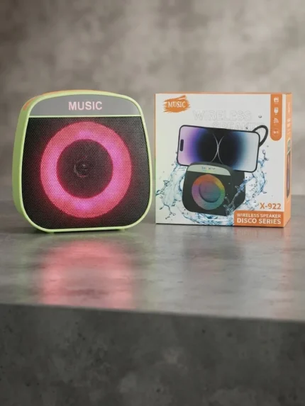 X-922 Wireless Speaker Disco Series | X-922 ওয়্যারলেস ডিস্কো স্পিকার | RGB Disco Light, Mobile Holder, TF Card & USB Support | MNK SHOP